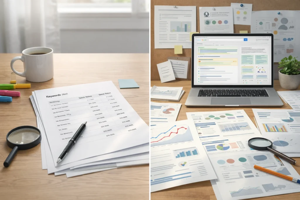 SEO Research vs Keyword Research: What's the Difference?